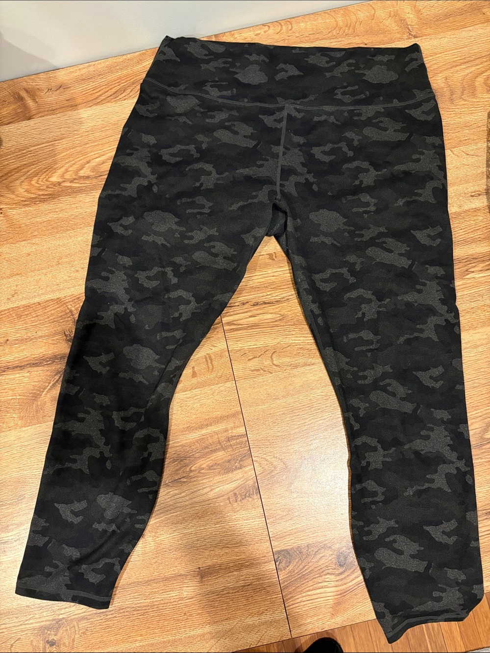 Fabletics Black Heather Camo High-Rise Leggings